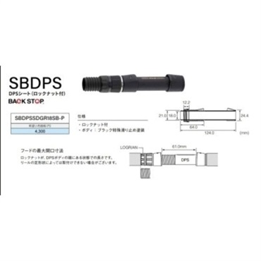 ナット付き塗装リールシート/DPS